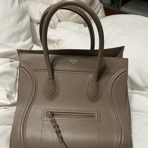 Celine taupe phantom bag